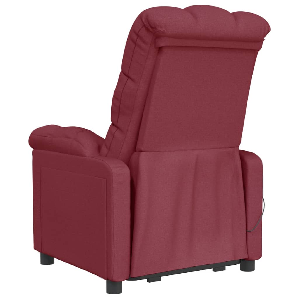 vidaXL Massage Recliner Electric Massaging Recliner Chair for Elderly Fabric