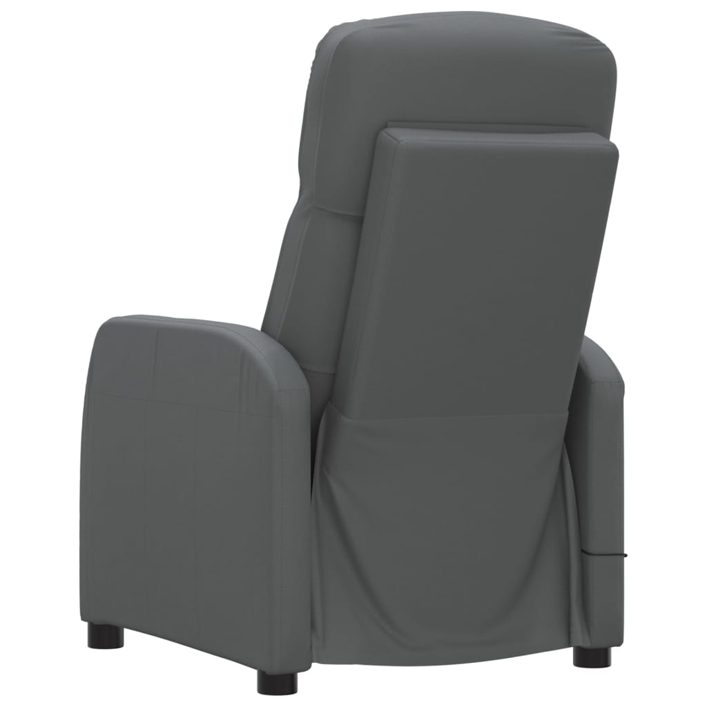 vidaXL Massage Reclining Chair Leisure Recliner for Home Theater Faux Leather