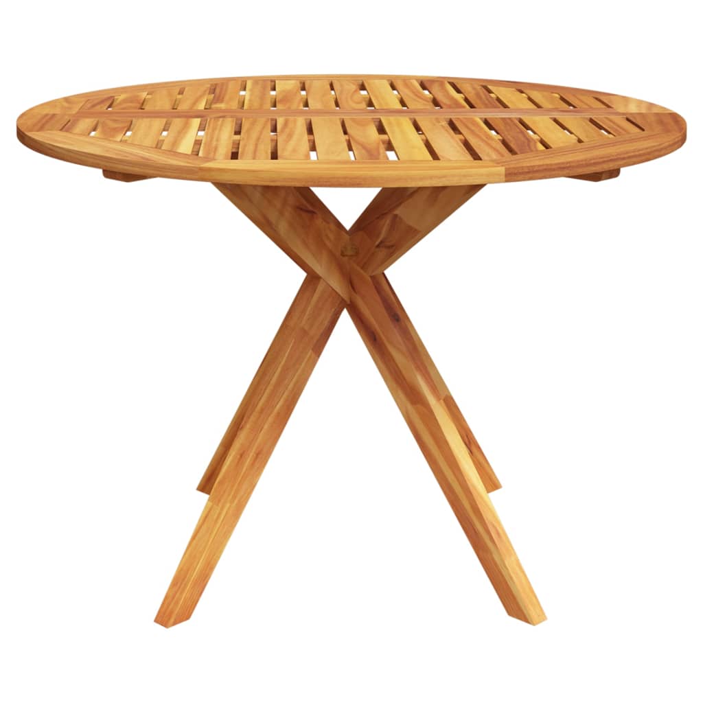 vidaXL Patio Table 43.3"x43.3"x29.5" Solid Wood Acacia