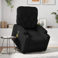 vidaXL Stand up Massage Recliner Chair Black Faux Leather