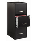 Black Metal 3-Drawer Vertical Key Locking File Cabinet