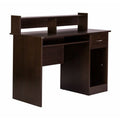 Contemporary Home Office Computer Desk in Espresso Wood Finish-0