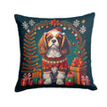 Cavalier King Charles Spaniel Christmas Throw Pillow