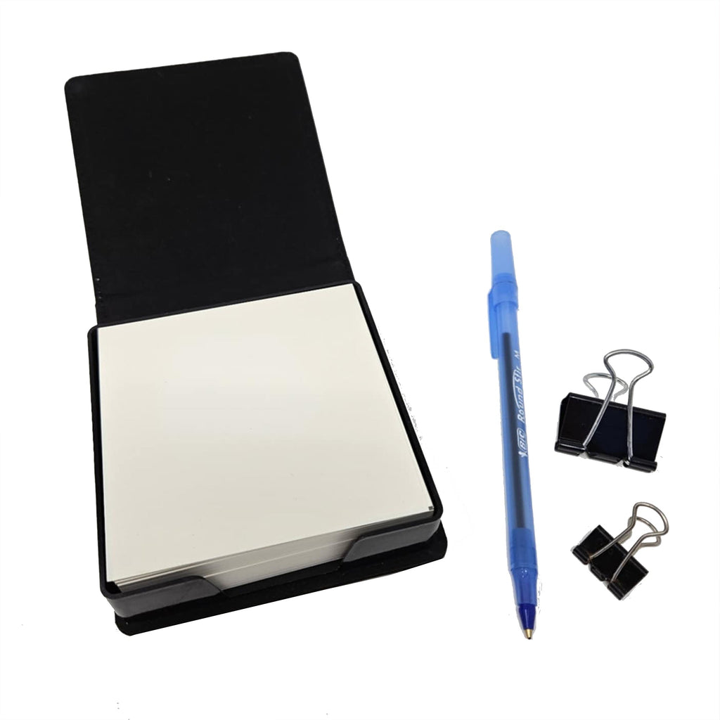 Colorful Yarrow PU Leather Note Paper Holder