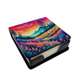 Colorful Yarrow PU Leather Note Paper Holder
