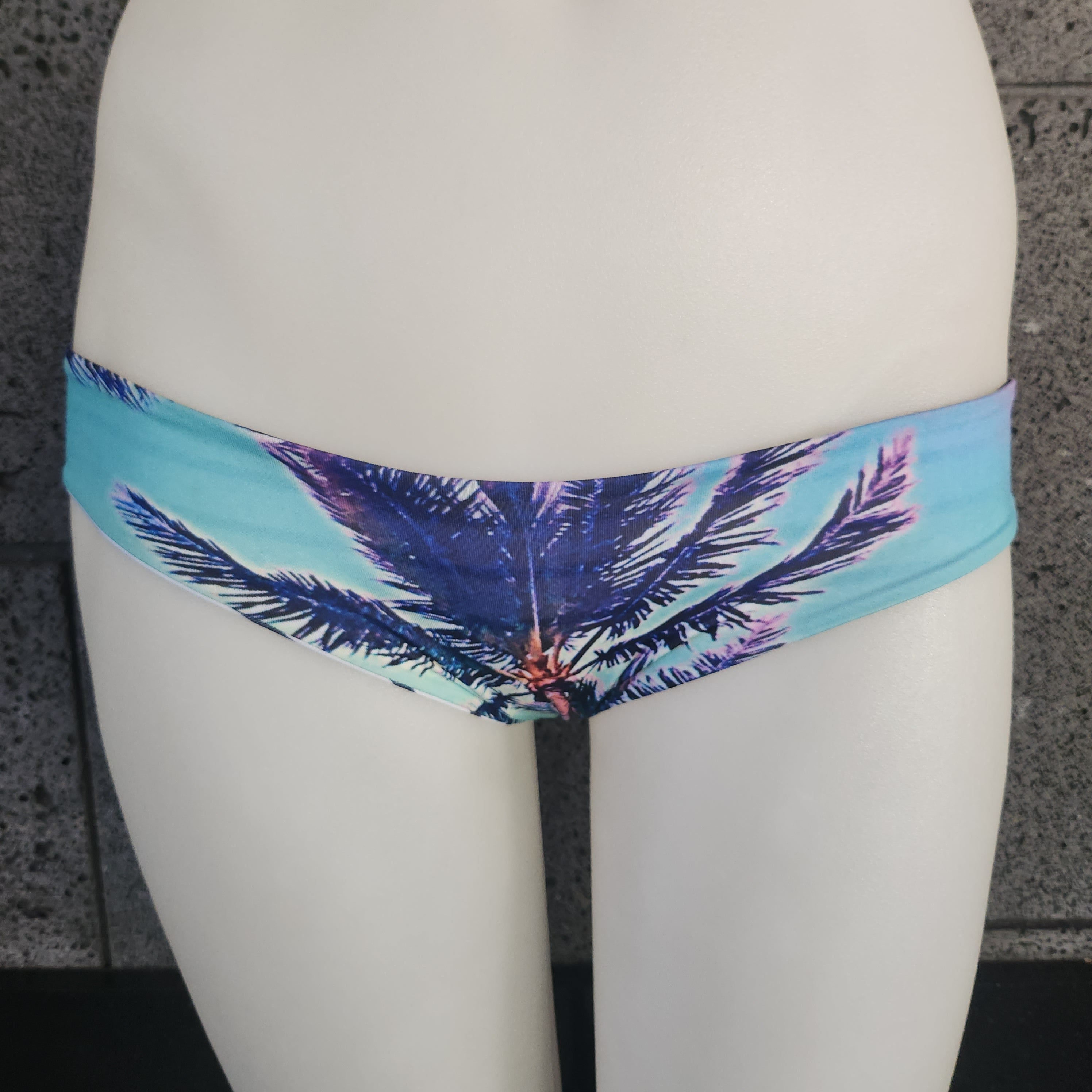 Loco Boutique Makapuu Palm Cinched Rear Bikini Bottom